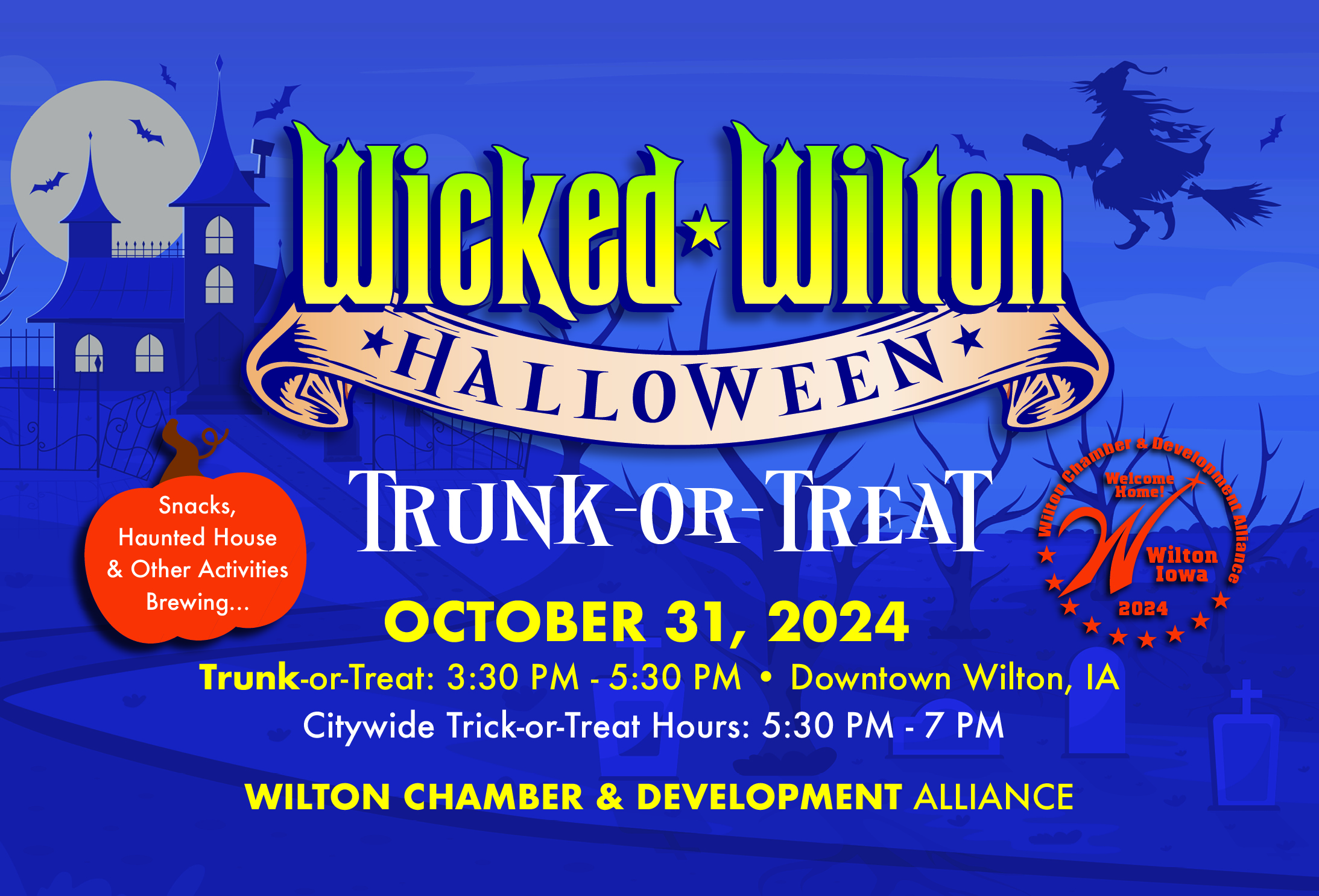 Halloween Trunk or Treat Oct. 31 3:30-5:30